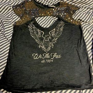 Free People jeweled shirt